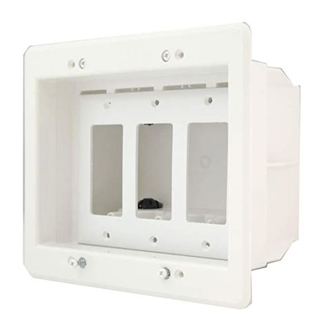 recessed electrical box home depot|deep recessed electrical box.